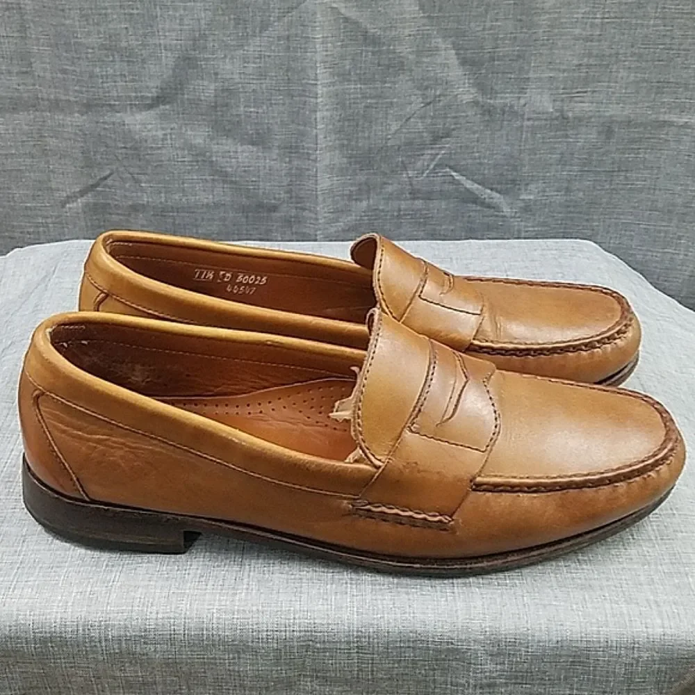 Allen Edmonds Tan Leather Penny Loafers